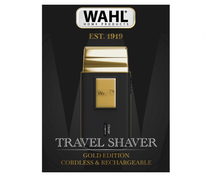 Cestovn holic strojek Wahl Travel Shaver Gold Edition - limitovan edice - rozbalen