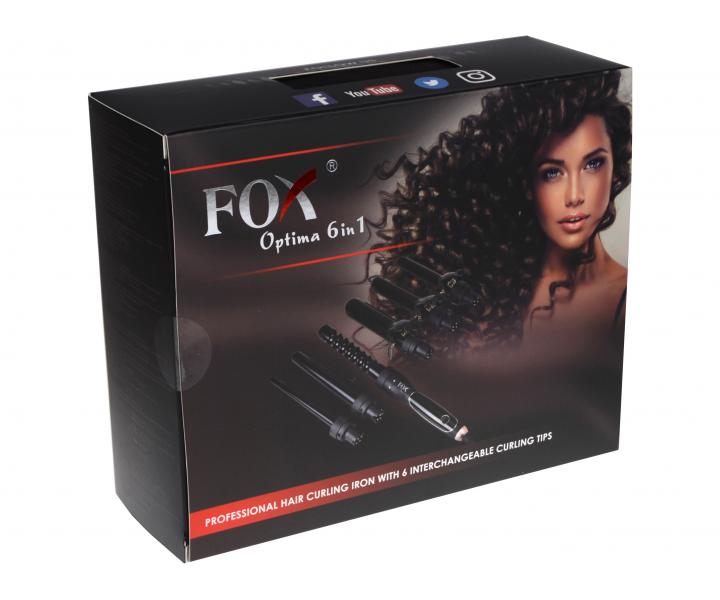Multifunkn kulma na vlasy Fox Ceramic Optima 6v1 - ern - odrka na topnm tlese