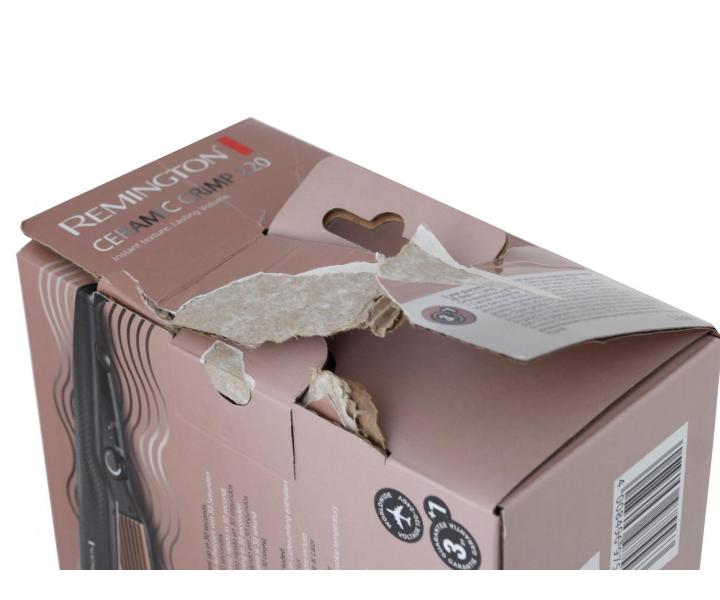 Krepovací kleště na vlasy Remington S3580 Ceramic Crimp 220 - černé - rozbalené, poškozená krabice