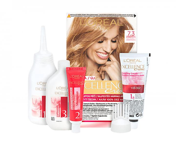 Permanentní barva Loréal Excellence 7.3 blond zlatá