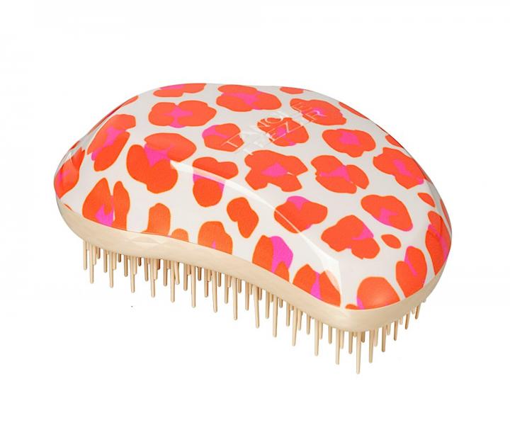 Kartáč na rozčesávání vlasů Tangle Teezer Original Mini Leo Orange - bílo-oranžový