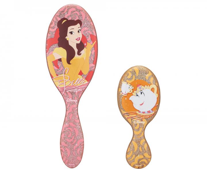 Dárková sada kartáčů na vlasy Wet Brush Original Detangler a Mini Detangler Disney Princess Belle