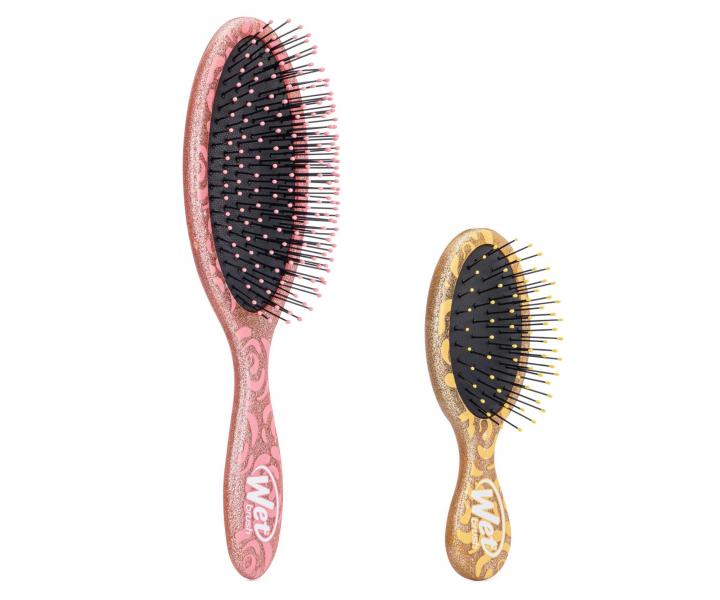 Dárková sada kartáčů na vlasy Wet Brush Original Detangler a Mini Detangler Disney Princess Belle