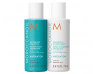 Cestovn� sada pro hydrataci vlas� Moroccanoil Greetings From Hydration + kr�m na ruce a ta�ti�ka zdarma