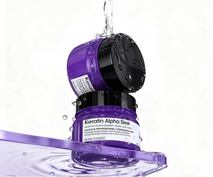 Maska pro uhlazen� krepat�ch vlas� Lor�al Professionnel Serie Expert Keratin Alpha Sleek - 250 ml