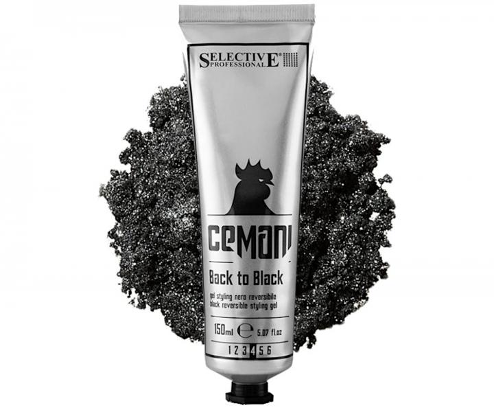 Černý barvicí gel na vlasy se silnou fixací Selective Professional Cemani Back to Black - 150 ml