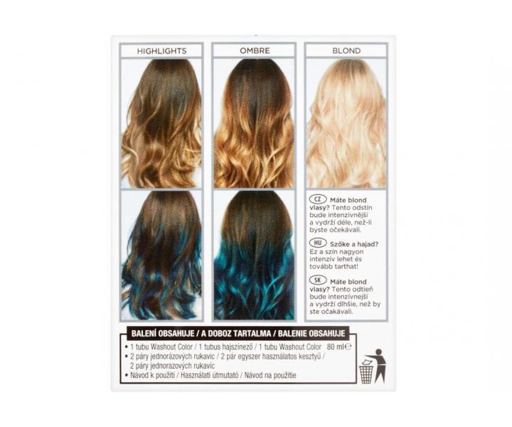 Vymývající se barva Loréal Colorista Washout Turquoise Hair - tyrkysová