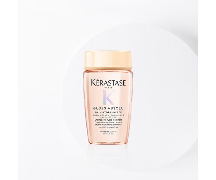 Drkov sada pro hydrataci a lesk vlas se sklonem ke krepatn Krastase Gloss Absolu Anti-frizz Glossy Hair Set