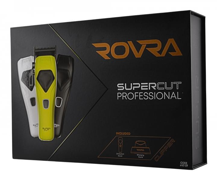 Profesion�ln� st�ihac� strojek na vlasy s vym�nn�mi kryty Rovra Super Cut Professional 5209 - neonov� zelen�/b�l�/�ern�