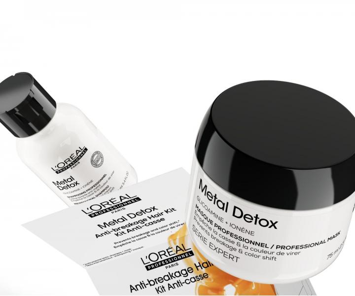 Cestovn� sada pro barven� a po�kozen� vlasy Lor�al Professionnel Serie Expert Metal Detox Anti-Breakage Hair Kit