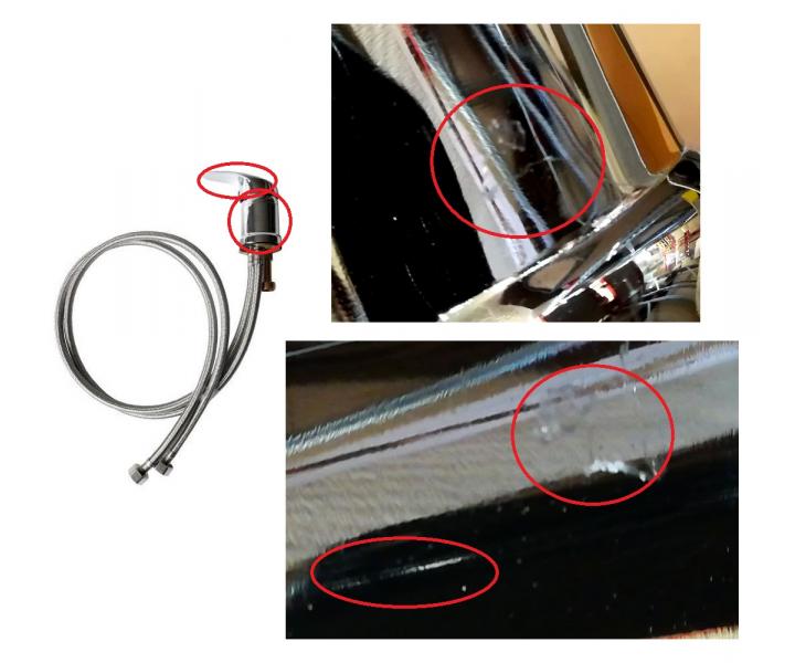 Směšovací baterie pro mycí box Detail, hladká páka - II. jakost - rýhy