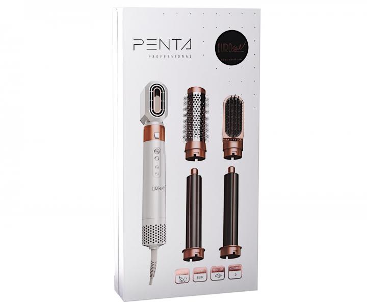 Multifunkční horkovzdušný kartáč Eurostil Professional Penta - 1300 W, bílý