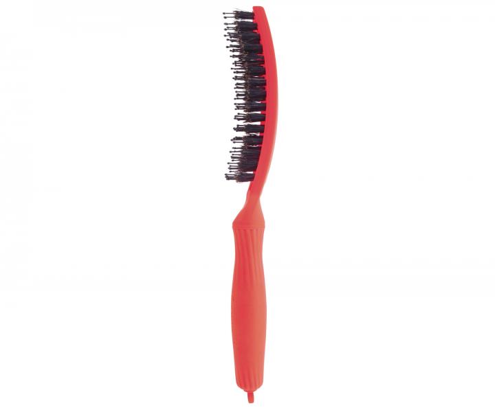 Kartáč Olivia Garden Fingerbrush Combo Medium Think Pink Edition - neonově oranžový
