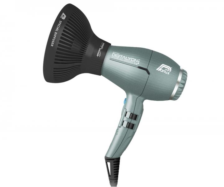 Set profesionlnho fnu na vlasy Parlux Digitalyon a difuzru Magic Sense - 2400 W, edo-zelen