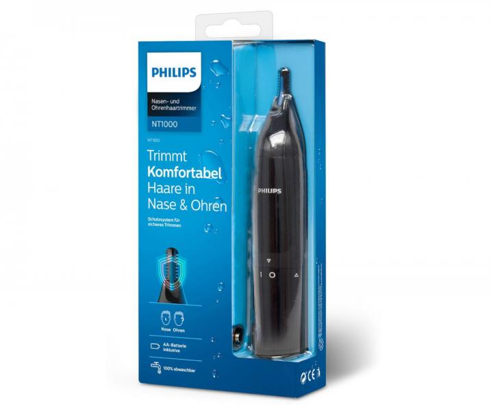 Zastřihovač chloupků v nose a uších Philips NT1650/16 - černý