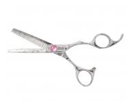 Sada kadeřnických nůžek 5,75" a efilačních nůžek 6,35" Olivia Garden SilkCut ThinkPink - rozbalené