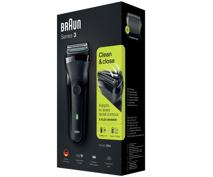 Planžetový holicí strojek Braun Series 3 Pro Skin 300s - černý