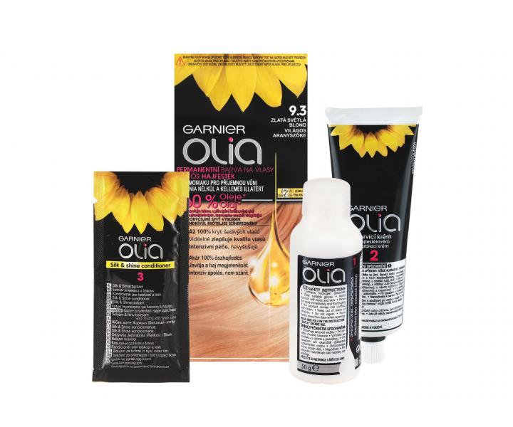 Permanentn� olejov� barva Garnier Olia 9.3 zlat� sv�tl� blond