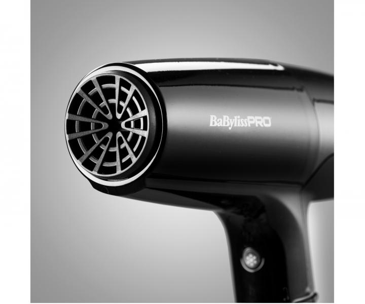 Profesionální fén na vlasy BaByliss Pro Falco BAB8550BE Silver - 2000 W, černo-stříbrný