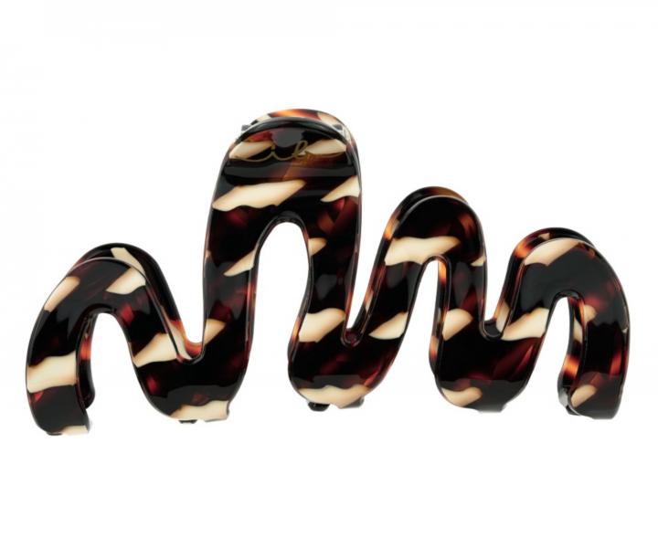 Velký skřipec do vlasů Invisibobble Clipstar L Cacao Cream - kakaově hnědý