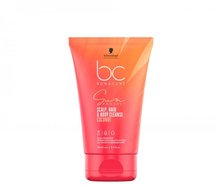 Cestovn� sada pro vlasy nam�han� sluncem Schwarzkopf Professional BC Bonacure Sun Protect + 2 kosmetick� ta�ky zdarma