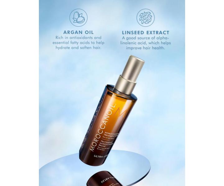 Lehk olejov pe ve spreji pro vechny typy vlas Moroccanoil Treatment Mist Ultra-light - 25 ml