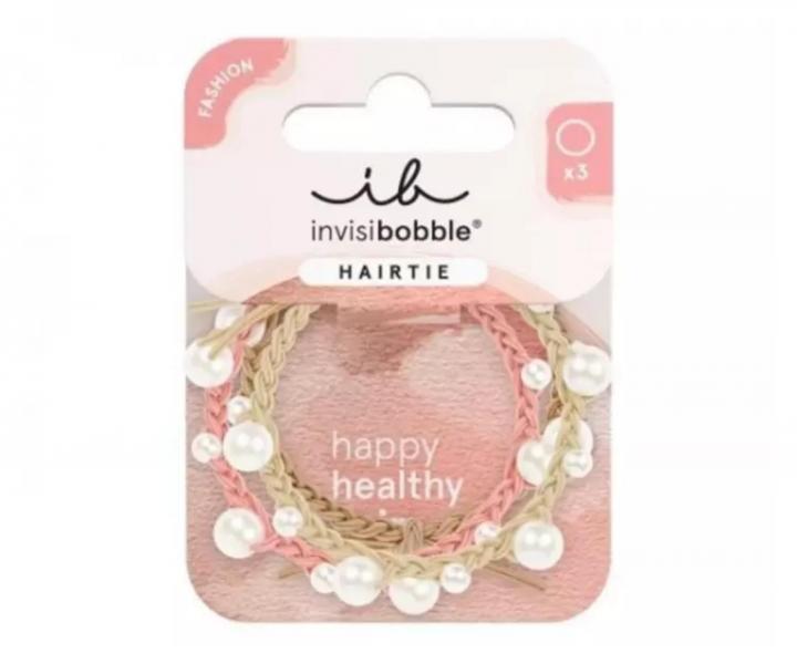 Sada ozdobn�ch gumi�ek do vlas� Invisibobble Hairtie Princess Pearl - 3 ks