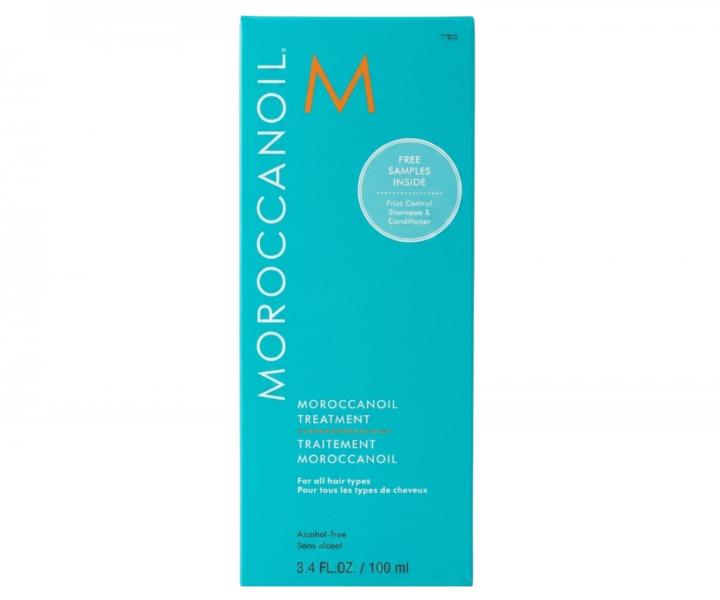 Olejov� p��e Moroccanoil Treatment 100 ml + �ampon a kondicion�r Moroccanoil Frizz Control 2x10 ml zdarma