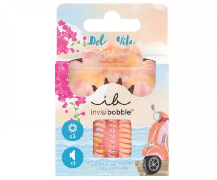 Sada sk�ipce a spir�lov�ch gumi�ek Invisibobble Summer in Capri Dolce Vita