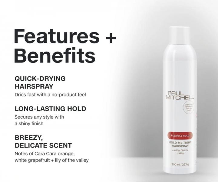 Rychleschnouc� lak na vlasy Paul Mitchell Flexible Hold Hold Me Tight Hairspray - 100 ml