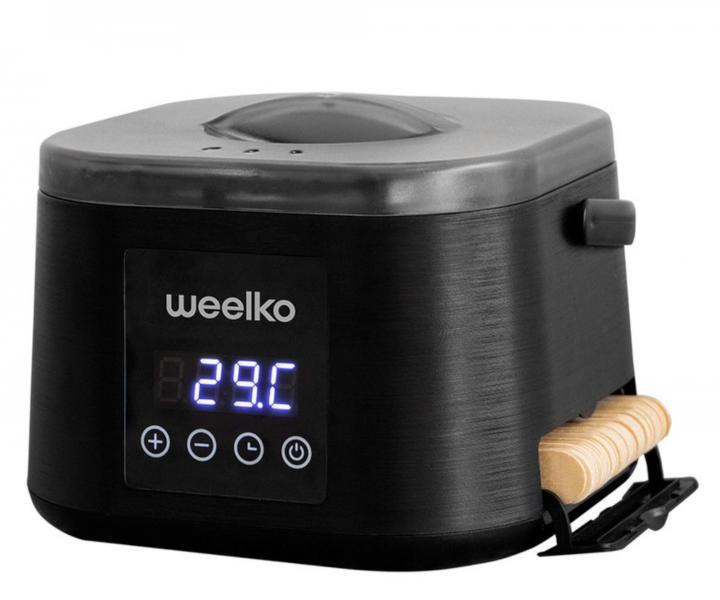 Ohva depilanho vosku s lonm prostorem pro pachtle Weelko Epilspat - 500 ml, ern