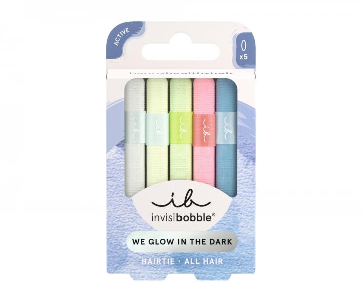 Gumi�ky do vlas� sv�t�ci ve tm� Invisibobble Hair Tie Glow in the Dark - 5 ks