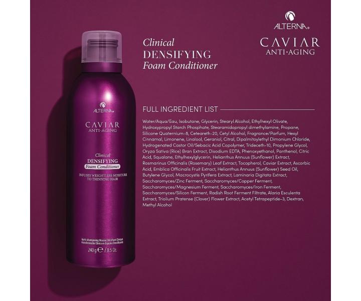 Pěnový kondicionér pro řídnoucí vlasy Alterna Caviar Clinical Densifying Foam Conditioner - 240 g