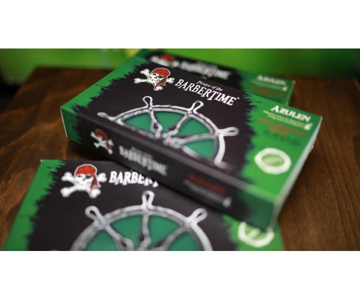 Depilační vosk Pirates of the Barbertime Hard Removal Wax Azulen - zelený, 500 g