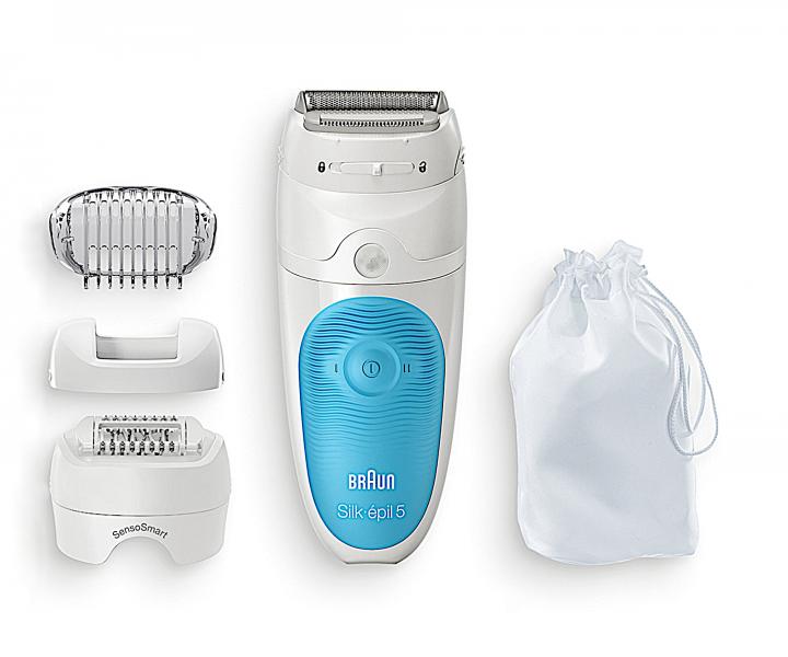 Dámský epilátor s příslušenstvím  Braun Silk-épil 5 - 605 Blue
