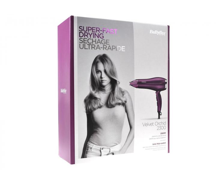 Fén na vlasy BaByliss Velvet Orchid 5513PE - 2300 W, fialový