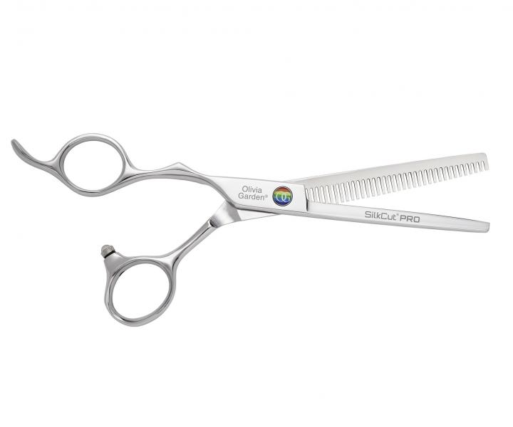 Sada nůžek 5,75" a efilačních nůžek 6,35" pro leváky Olivia Garden SilkCut Pro Pride Edition