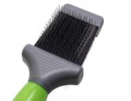Oboustranný plochý kartáč na zvířecí srst Moser Animal Line Slicker Brush - flexibilní
