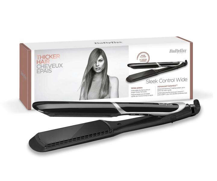 Žehlička na vlasy BaByliss Sleek Control Wide ST397E - černá