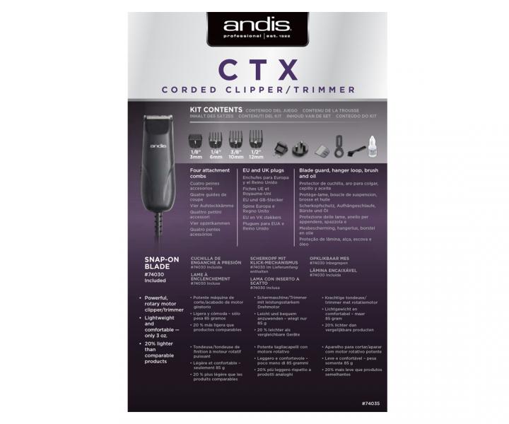 Profesionální konturovací strojek Andis Easy Clip Mini - TC-2 CTX
