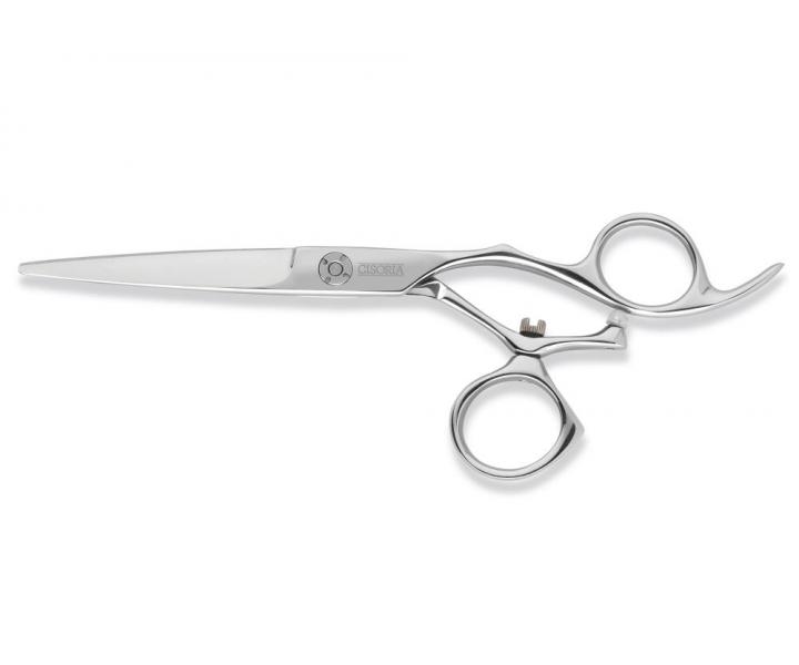Kadeřnické nůžky Sibel Cisoria Luxury OEW550 5,5" - stříbrné - použité, poškozený or. obal