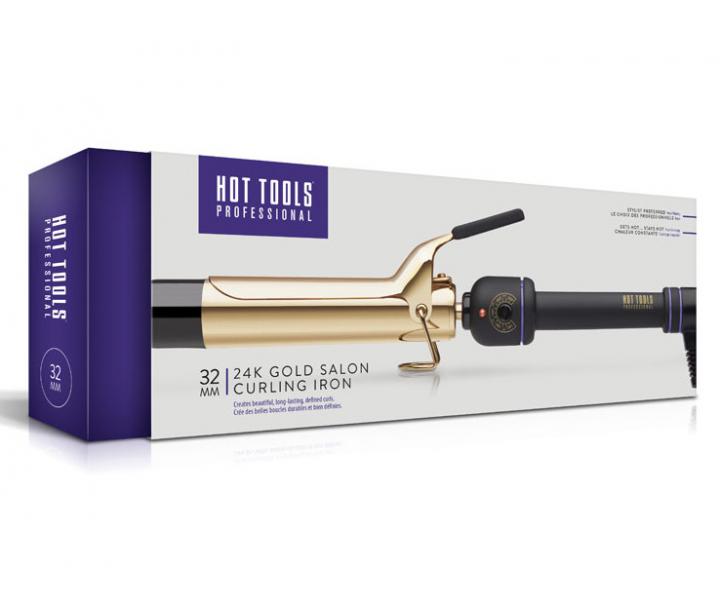 Kulma na vlasy Hot Tools 24K Gold Salon Curling Iron - 32 mm - rozbalen