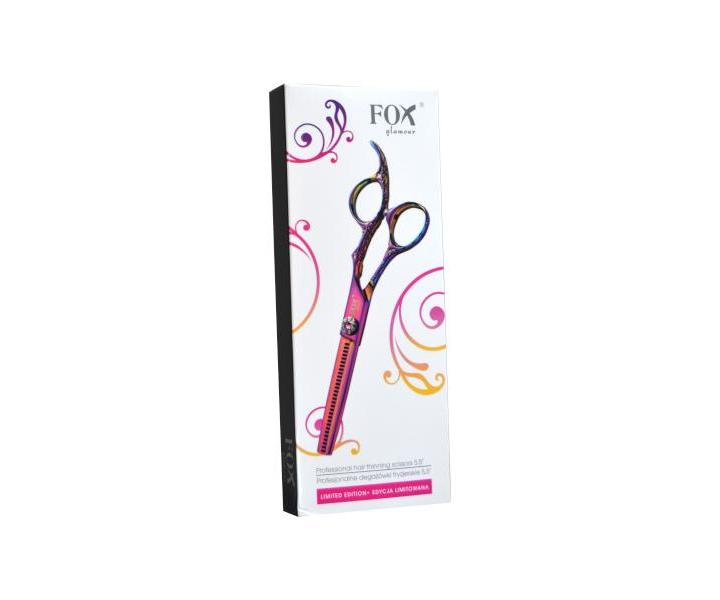 Efilační nůžky Fox Glamour 5,5" Classic 30 zubů - barevné