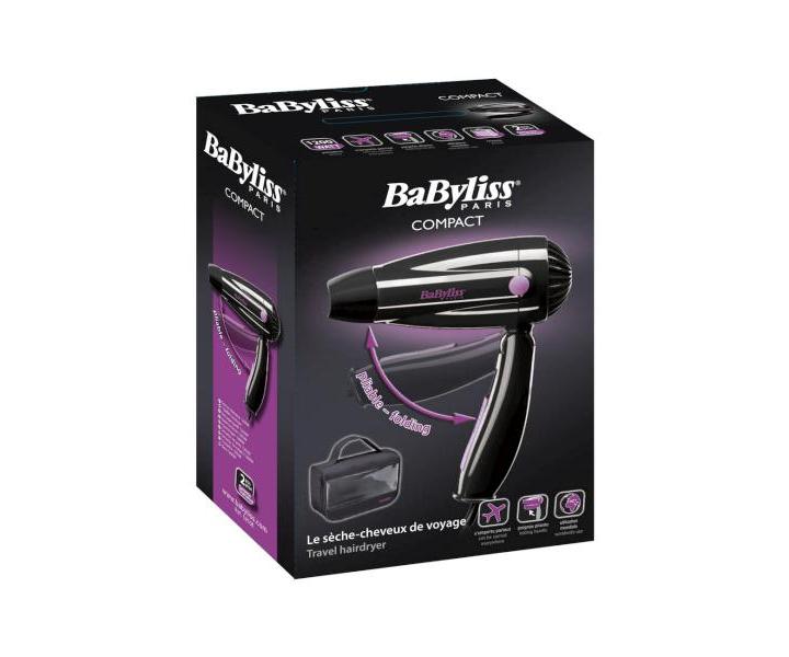 Cestovní fén se sklápěcí rukojeťí BaByliss VOYAGE 5250E - 1200 W, černý