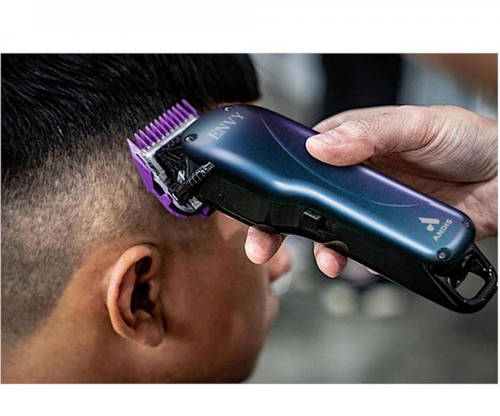 Profesionální set střihacího a konturovacího strojku Andis Envy Galaxy Combo Kit 561563 - perleťově modrý