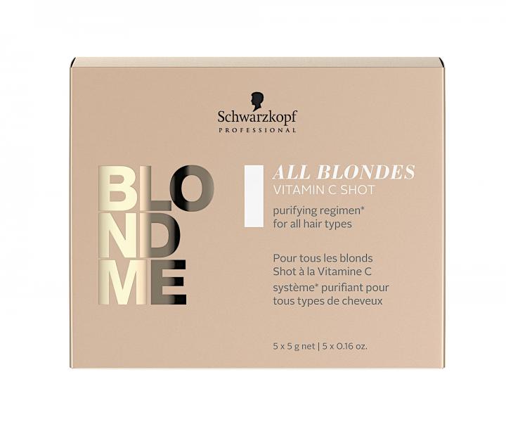 Kúra s vitamínem C pro blond vlasy Schwarzkopf Professional All Blondes Vitamin C Shot - 5 x 5 g