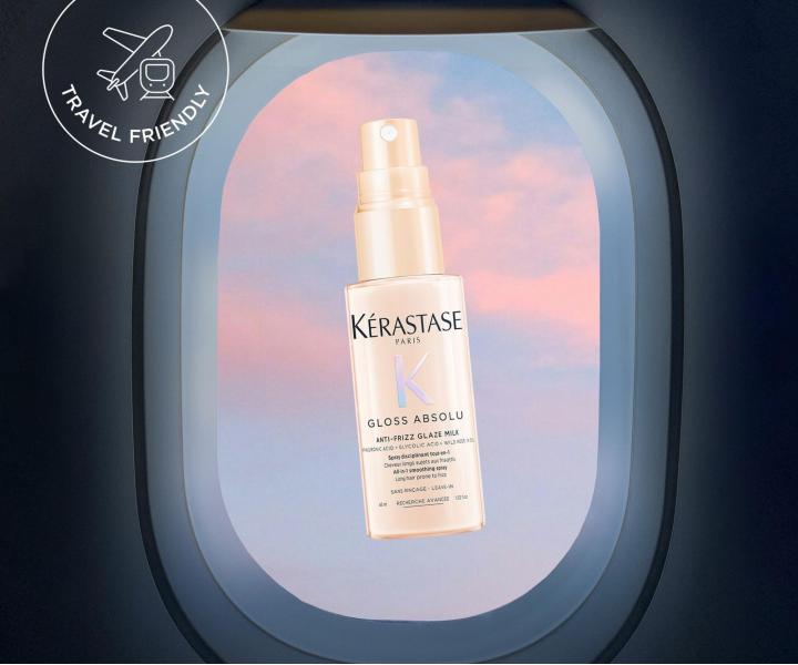 Uhlazuj�c� termoochrann� sprej pro vlasy se sklonem ke krepat�n� K�rastase Gloss Absolu Anti-Frizz Glaze Milk - 45 ml