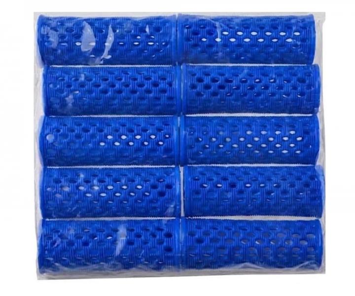 Plastov� nat��ky na vlasy s jehlami Bellazi - pr. 15 mm, 10 ks, modr� (bonus)