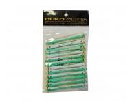 Plastov� nat��ky na trvalou Duko 1161 - pr. 6 mm, 12 ks, zeleno-b�l�