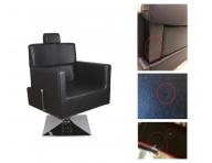 Kade�nick� barber k�eslo Detail Larry - �ern� (68) - II. jakost, d�rka v ko�ence, od�rky d�eva, od�rky na podstavci